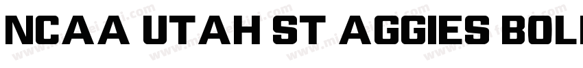 NCAA Utah St Aggies Bold字体转换